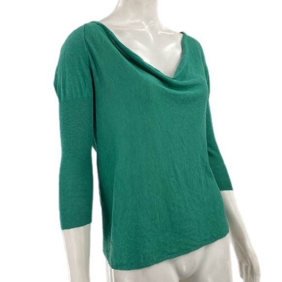 EILEEN FISHER Silk Linen Cool Comfortable Top Green - Picture 1 of 8